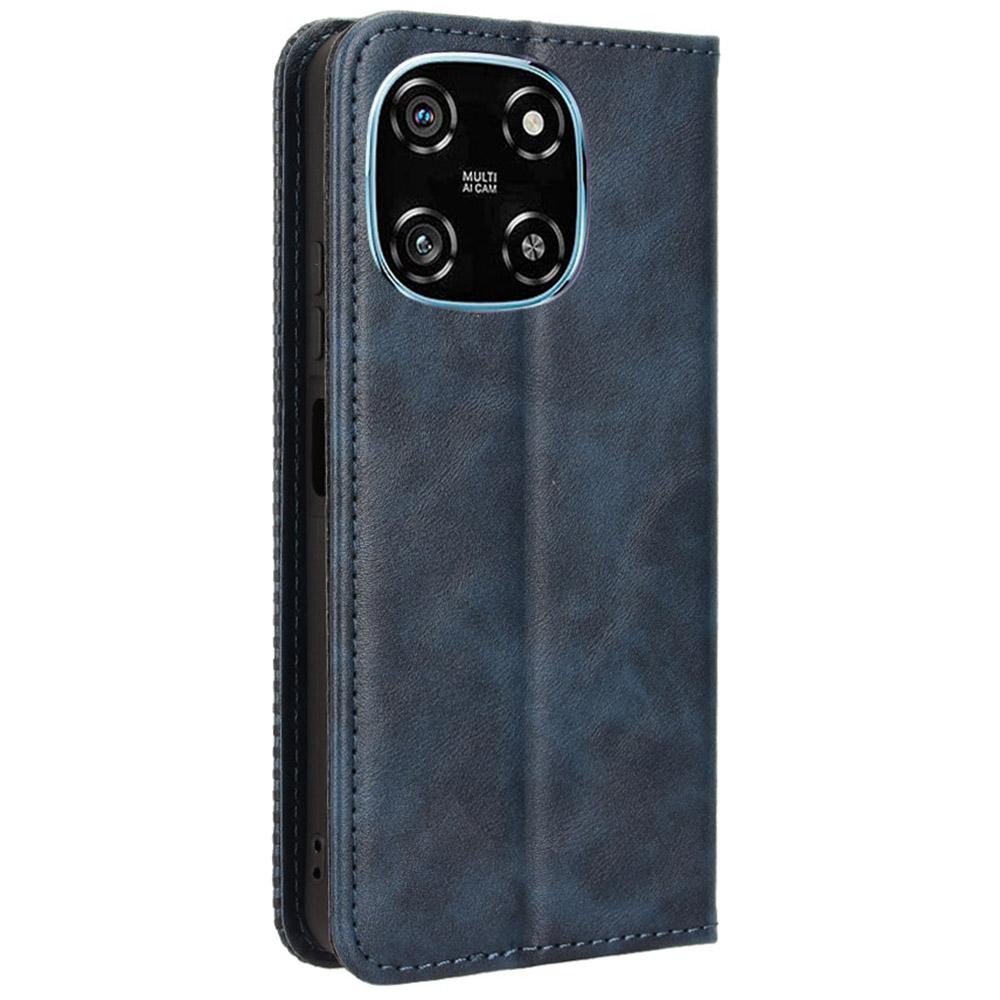 For Blackview Color 6 Leather Case Wallet Stand Retro Texture Phone Cover
