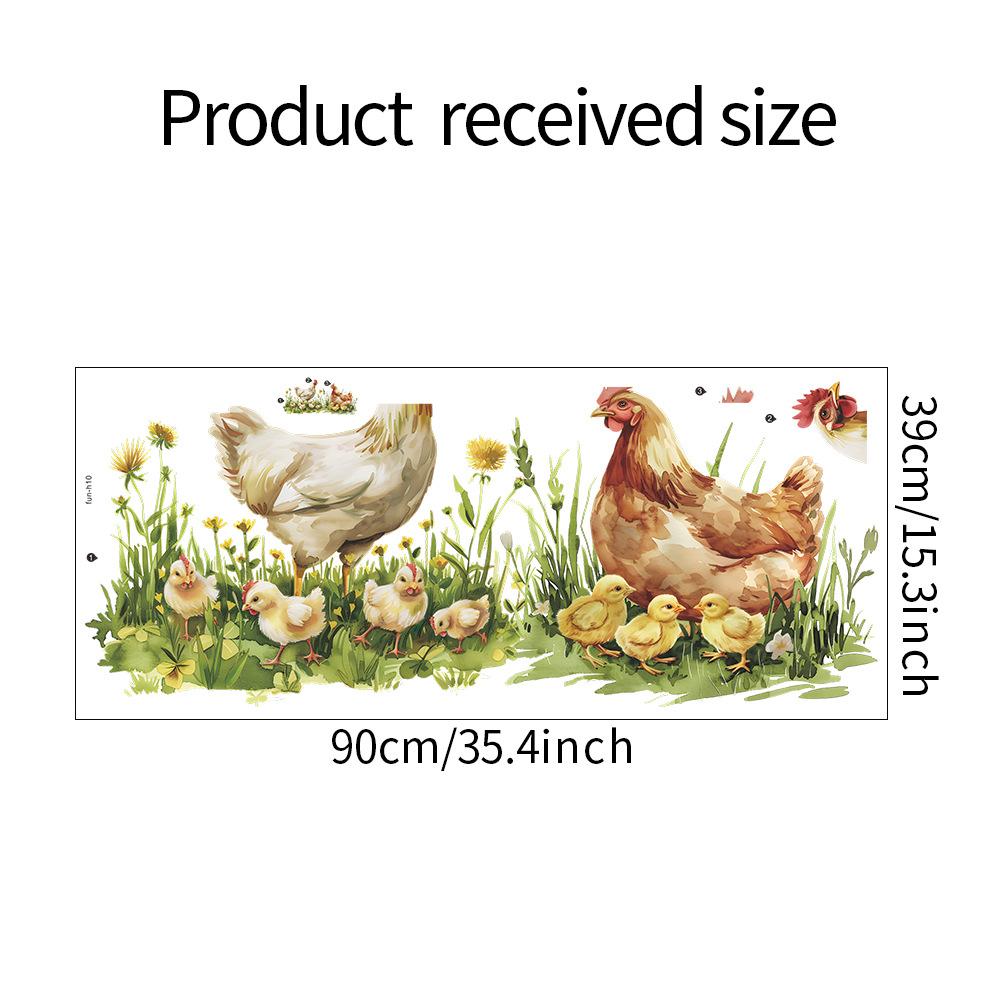 

Петух Трава Спальня Гостиная Кабинет Фон Ландшафтный Дизайн Наклейка На Стену 39*90CM/fun-h10