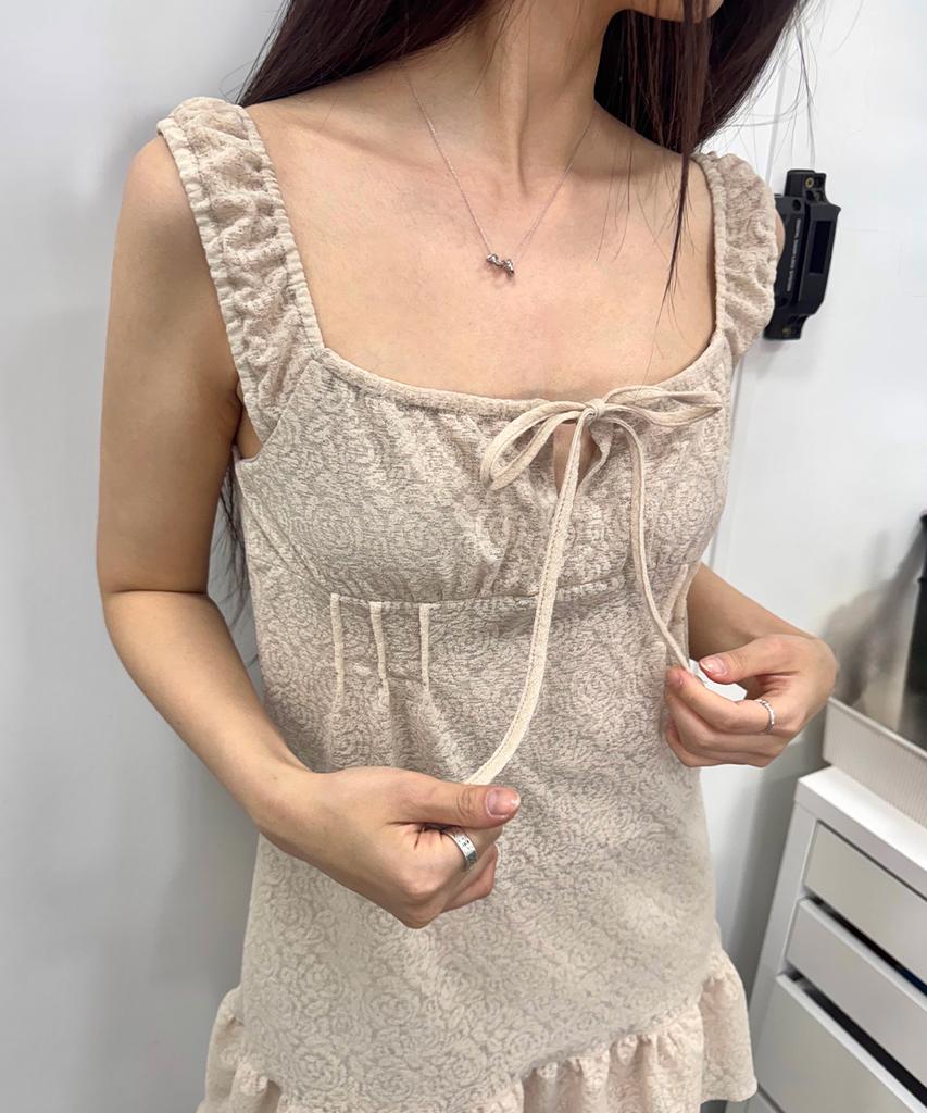Yuupeu Luna Flower Dress - Cream