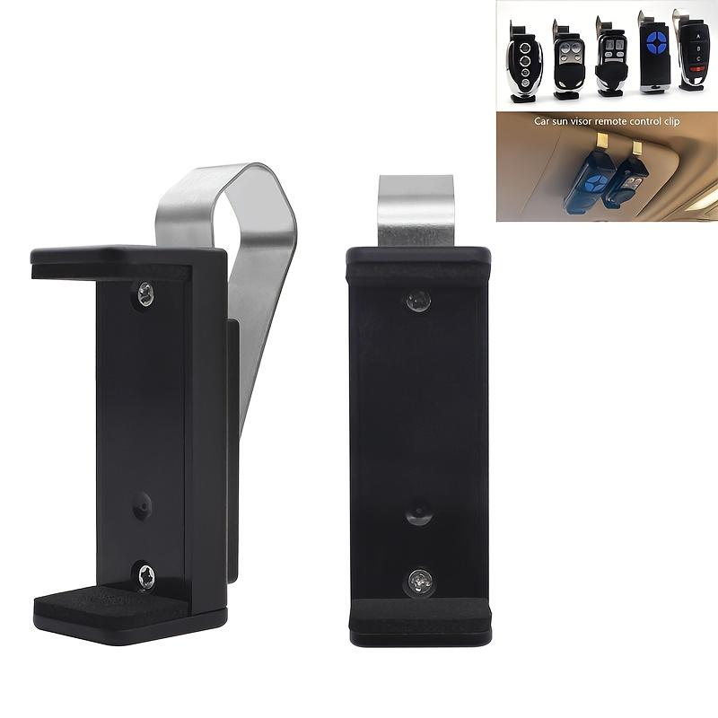 1pc Adjustable Car Sun Visor Clip Holder Universal Remote Control and Key Clip Fits 47-70mm Visor Width, for Garage Organization Clip Holder