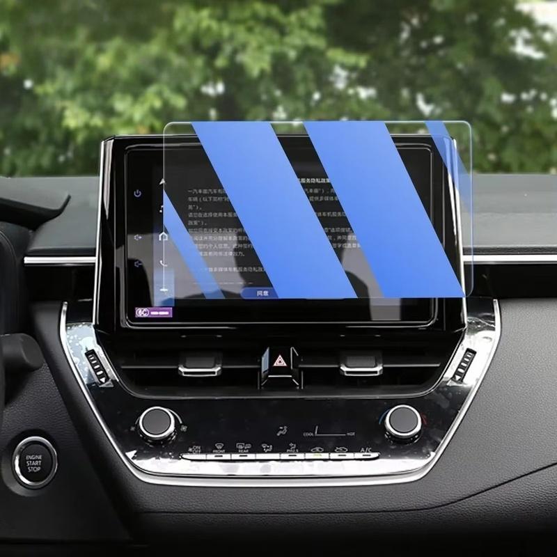 For Toyota Corolla -2024 LCD Screen Anti Fingerprint Glare 9H Tempered Glass Car Navigation Screen Protector Film Refit