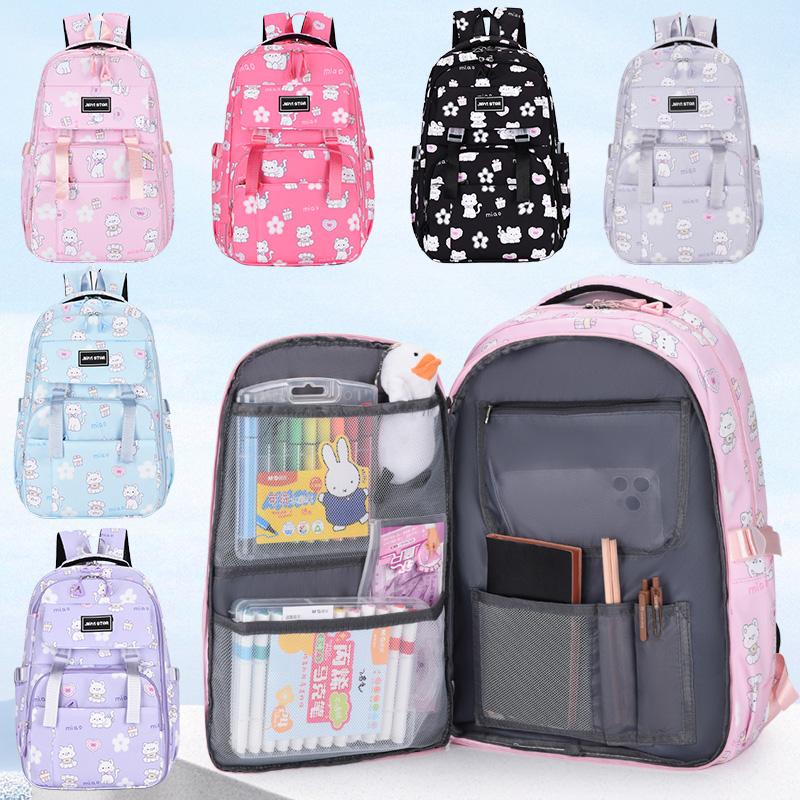 Children's Backpack Student Schoolbag Lightweight Large Capacity Reducer Spine Protection Backpack