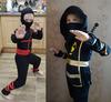 Stunning Boys Kids Ninja Assassin Samurai Warrior Fancy Dress Costume For Halloween