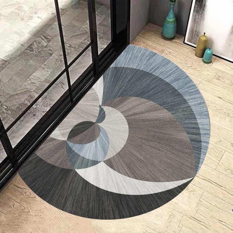 Semi Circular Floor Mat Entrance Door Mat Nordic Minimalist Entrance Carpet Bathroom Anti Slip Mat