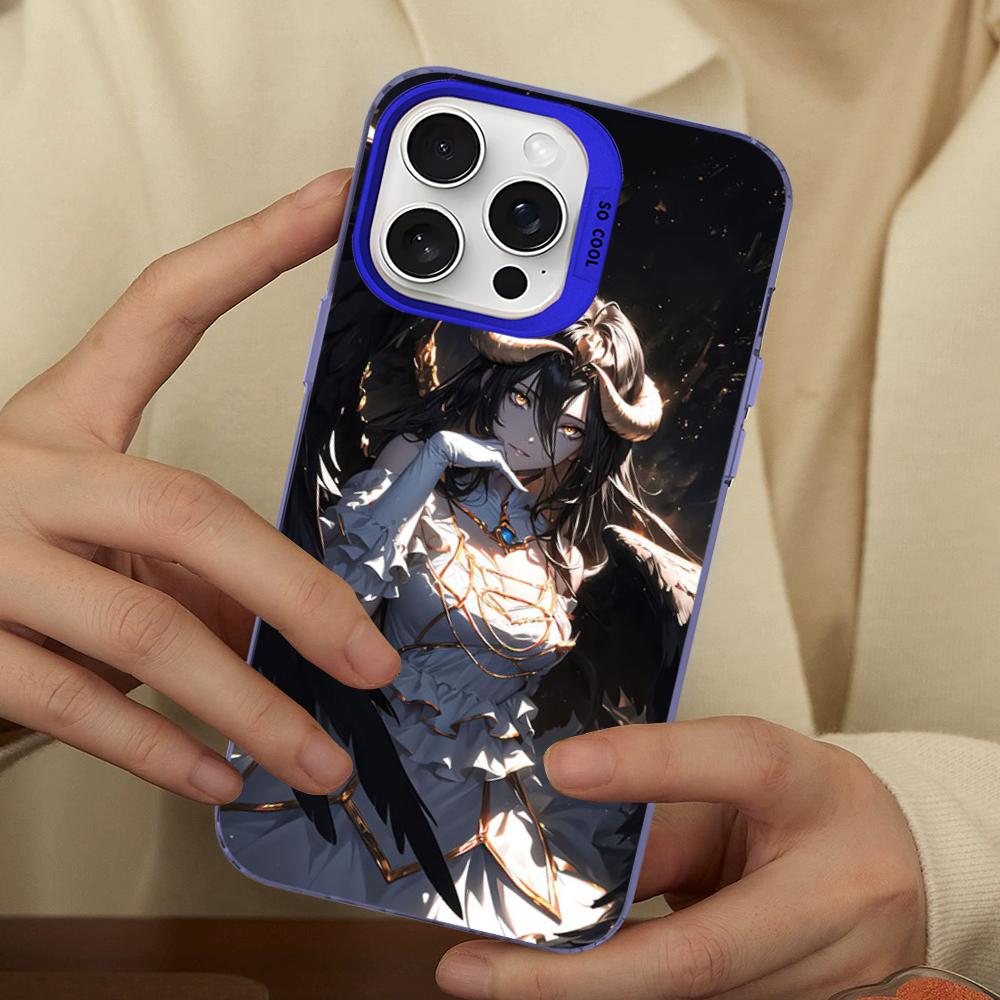 Anime Overlord Albedo Phone Case For IPhone 16 15 14 13 12 11 Pro Max X XR XSMAX 8 7 Plus Matte Shockproof Back Cover