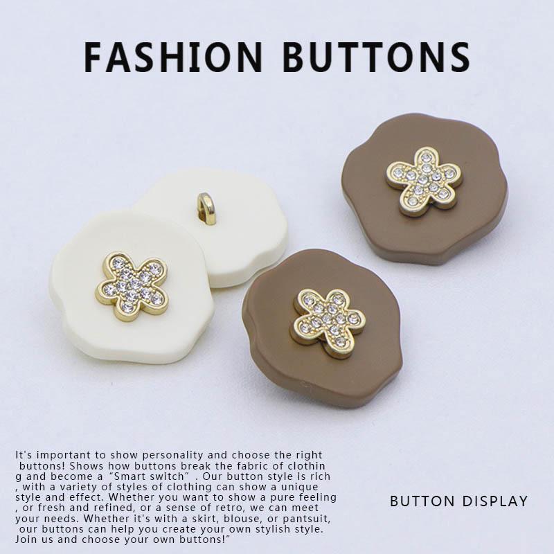 10Pcs Coat Buttons High-End Exquisite Premium Cashmere Sweater Decorative Buttons High-End Top Jacket Buttons