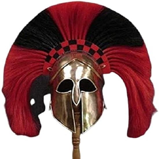 Χρυσό κράνος Μεσαιωνικής Κορινθίας Έλληνας Ιππότης Σταυροφόρος Σπαρτιάτικη πανοπλία