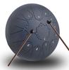 12-inch 13-note Slit Tongue Drum, Steel Drum, Percussion Instrument, Musical Instrument for Yoga/Meditation/Healing/Prayer/Fatigue Relief, Includes Sh
