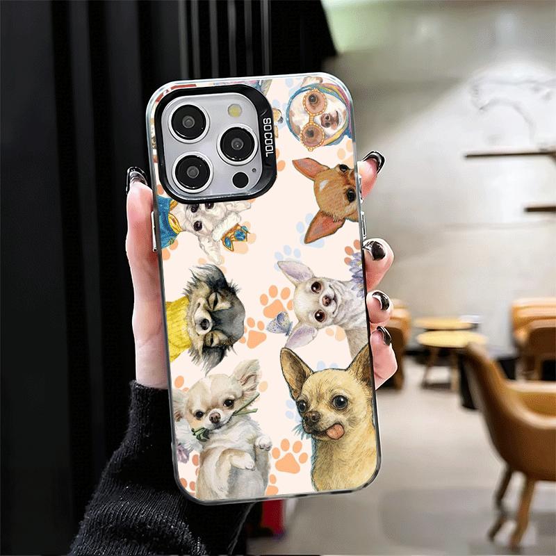 Chihuahua Puppy Teacup Dog Soft Phone Case for iPhone 15 16 17 Pro Max 17Air 16E 14 Plus 13 12 Mini Shockproof Cover Back Shell