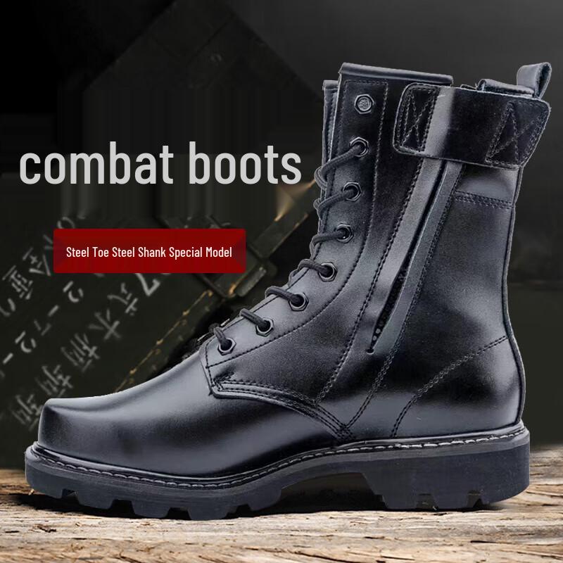

Zhanzhanhu Outdoor Running Mountaineering & Combat Boots - Microfiber Steel Toe EUR 38