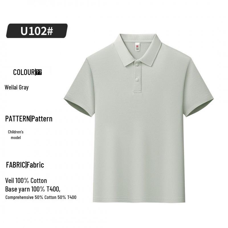 Summer Cotton Family Matching T-shirts Corporate Workwear Short Sleeve Custom Cultural Shirts Class Uniforms