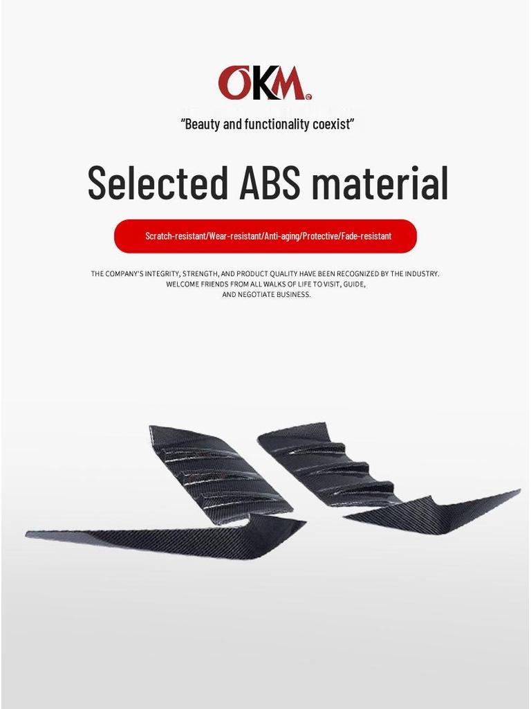 Rear Bumper Wind Deflector Sticker for 22-25 BMW M2 G87 MP Corner Modification