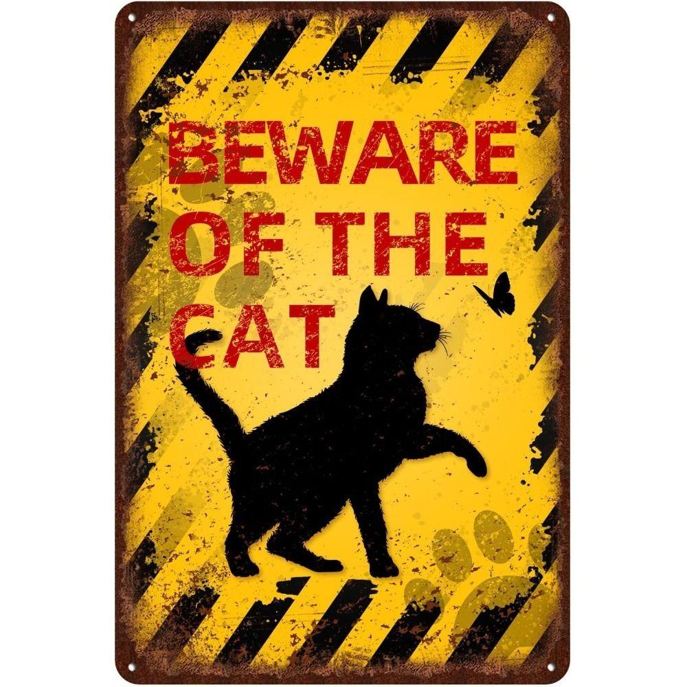 Beware of Animal Silhouette Aluminum Signs Metal Warning Plates