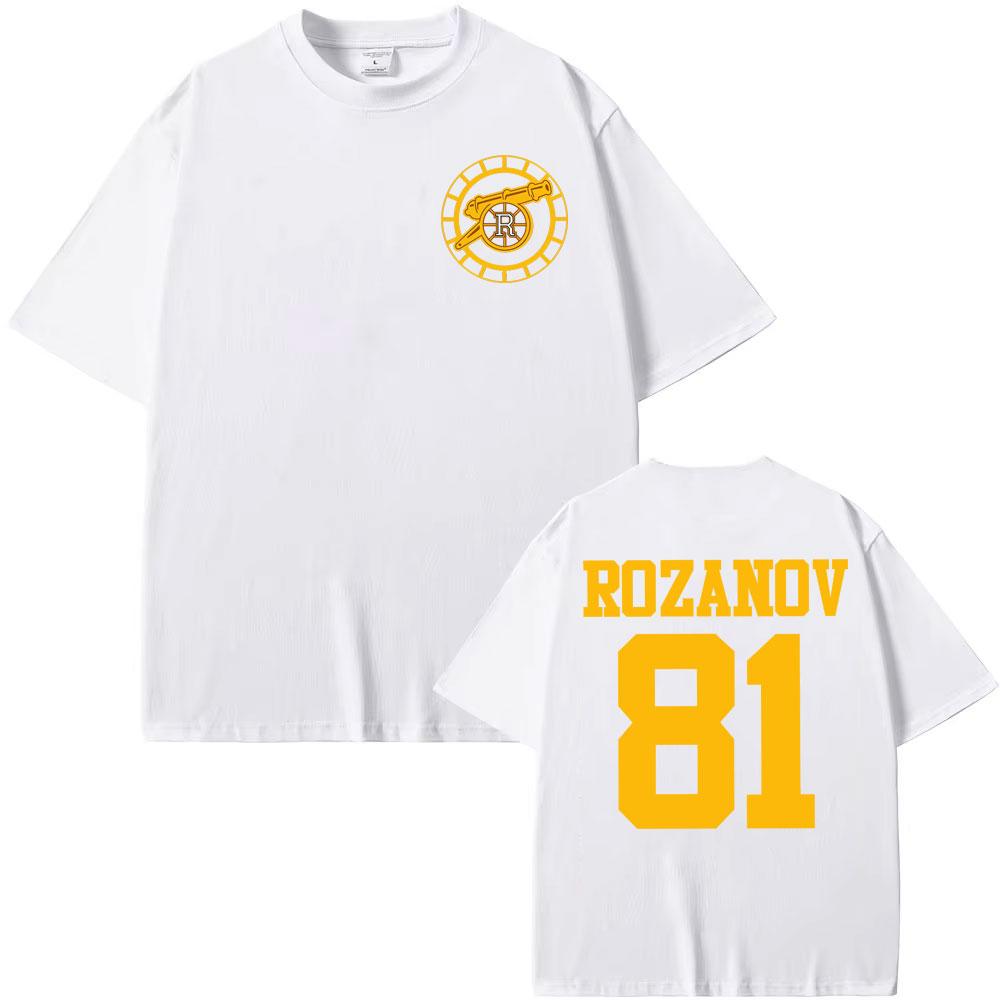Heated Rivalry Ilya Rozanov 81Boston Raiders T Shirt Men Women Fashion Trend Hip Hop T Shirts Summer Casual Fleece Tshirt Tops