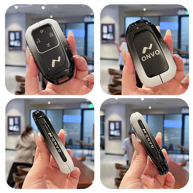 Nio LeDao L60 Schlüsseletui: ONVO Metallgehäuse Schutz mit Schnallen Tasche für Damen