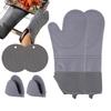 Oven Mitts and Pot Holders Sets for Kitchen Silicone Oven Gloves High Heat Resistant Non-Slip Potholders Hot Pads