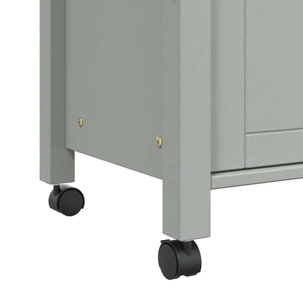 Vidaxl Monza Kitchen Trolley, 60X40X90 Cm, Solid Pine Wood