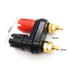 Red Black Connected Connection Connector Terminals Binding Post Plum Blossom Terminal Double Row