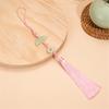 Easy Attach Tassels Pendant For Keys Bags Decoration Stylish Fan Design Keychain Ornament Polyester Accessory