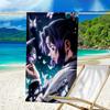 1pc Demon Slayer2 Beach Towel, Beach and Seaside Swimming Pool Equipment, Fashion Pattern, Rectangular, Travel Essentials