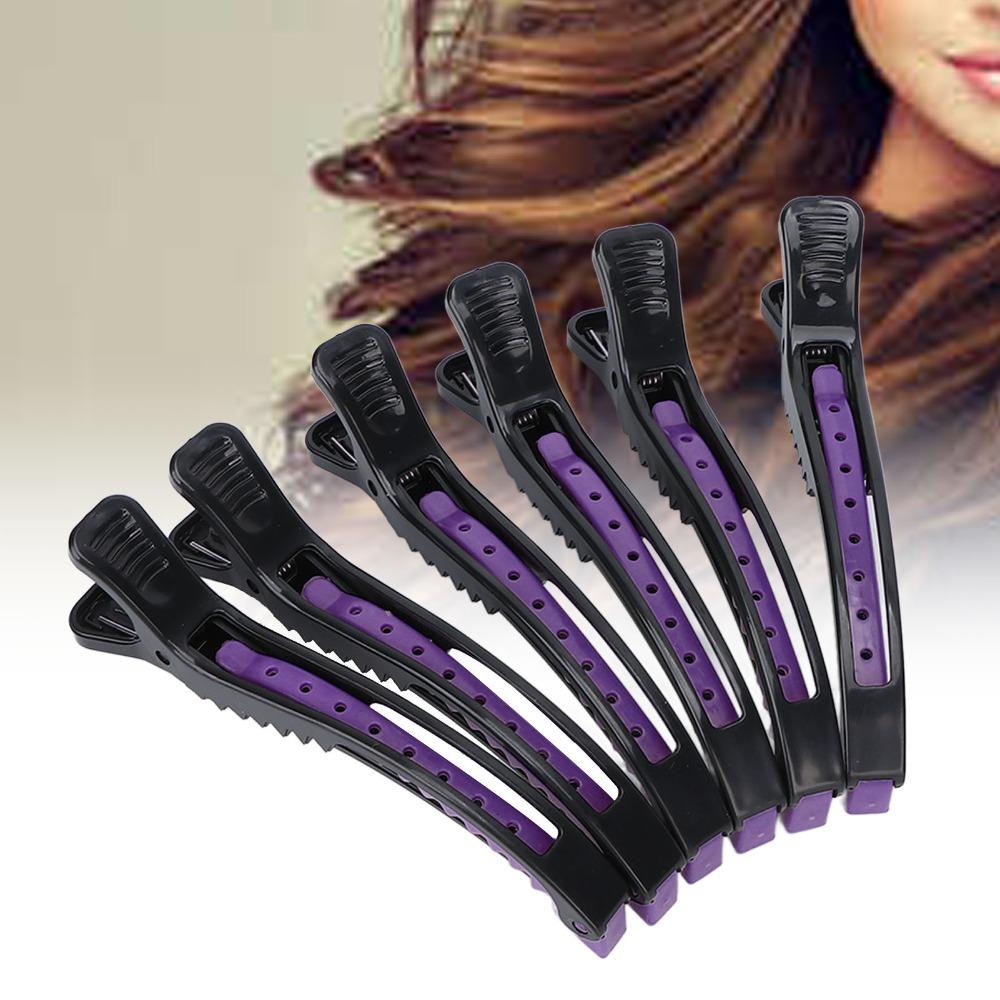 6 PCS Lightweight Sectioning Hair Clip Portable Design Duckbill Hair Clip Hair Clamp  Salon Use