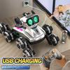 Eight-wheel Stunt Remote Control Mechanical Dog Gesture Induction Music Deformation Electric Toy Children's Remote Control Car