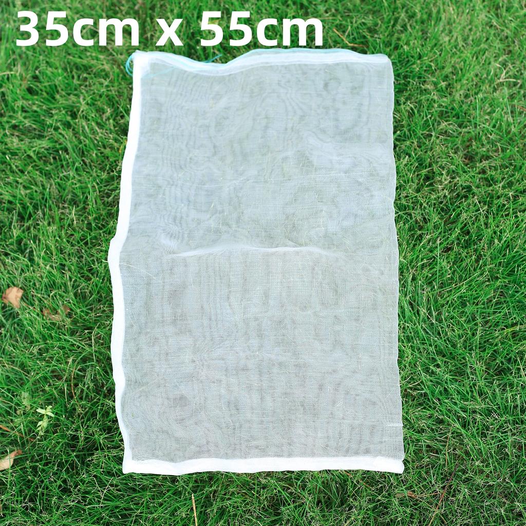 Fruit Protection Bag Anti-Bird Mesh Pest Control Device Grow Gardening Strawberry Grape Drawstring Bag Mesh Pouch 20Pcs