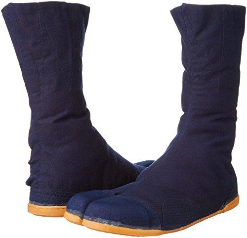 K-WORK K-Guard Indigo-Dyed Tabi Socks, 10-Piece Kohaze Tabi with Toe Cap, KGA10-AI-270, Men's Indigo, JP, Size 25.0 (25cm)