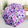1pc Floral Pattern Automatic Open/Close Umbrella, Compact Travel Umbrella, 8-Rib Sturdy Frame - Ideal Gift for Friends yy251118105