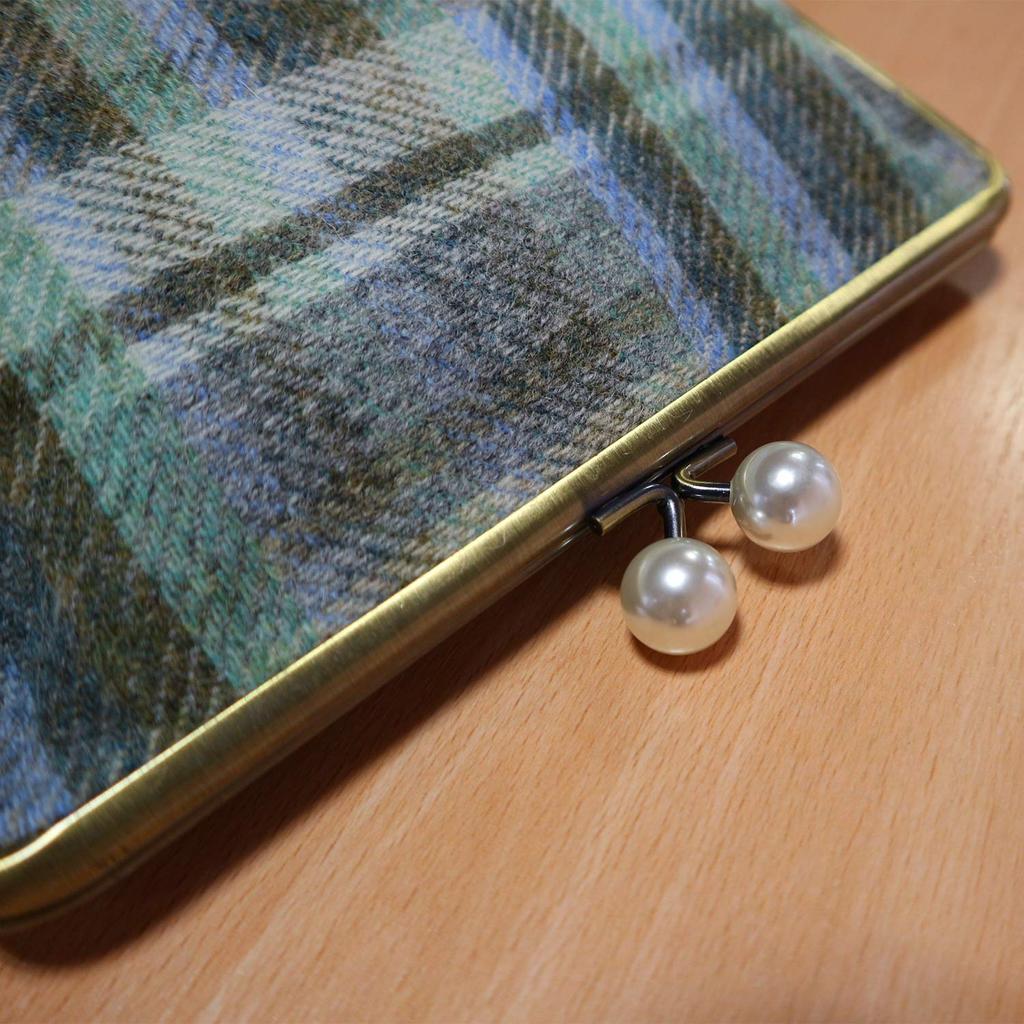 Marushin Large W20 X H16 X Cloth Made with Wool Fabric by 0405009700 Pouch, MOON, UK, D4cm, Green, MOON, UK,