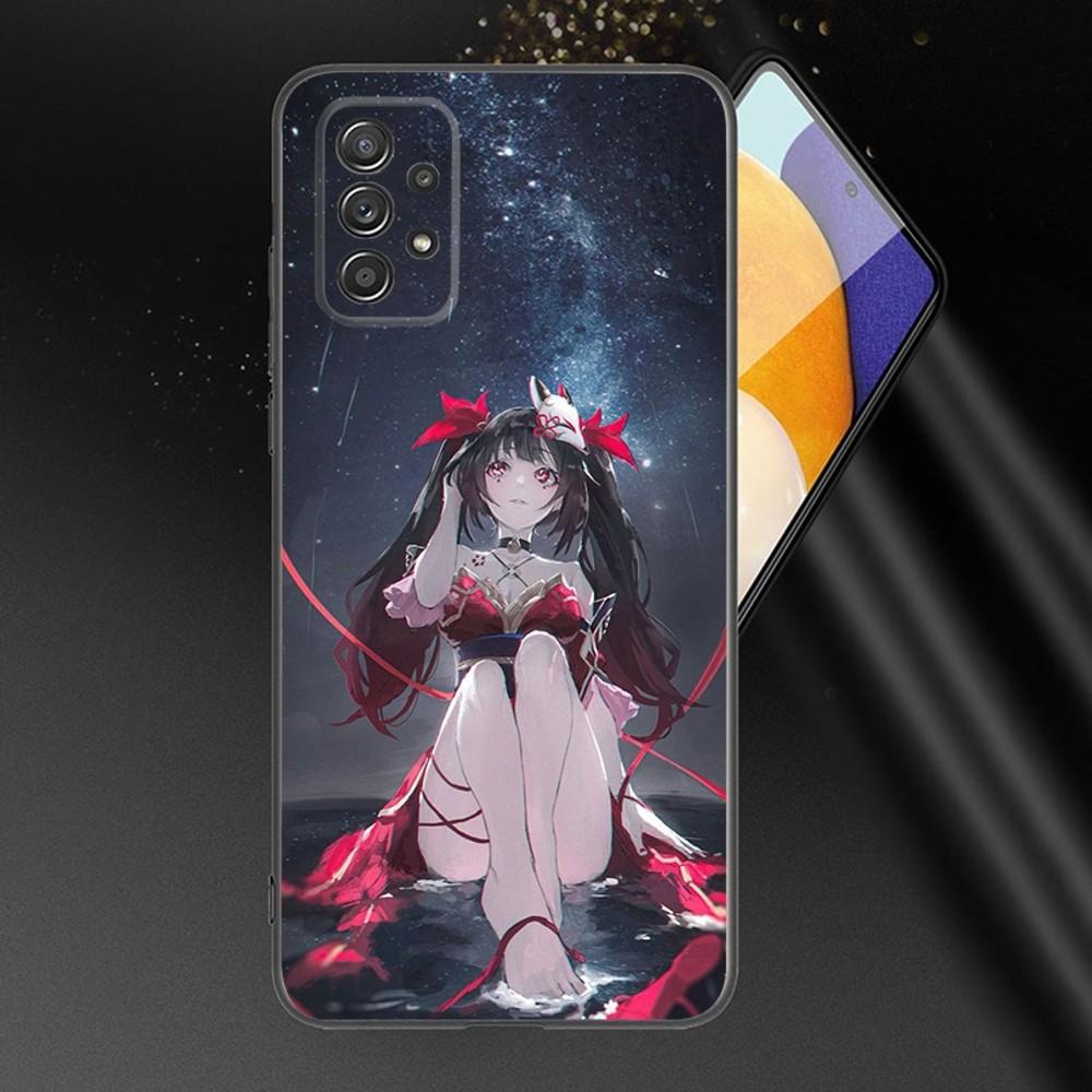 

Hanabi Honkai Star Rail Sparkle Phone Case For Samsung Galaxy A13,A21s,A22,A31,A32,A52,A53,A71,A80,A91 Soft Black Phone Cover Samsung a70