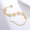  7 Chakra Yoga Bracelet Stainless Steel Fashion Birth Flower Bracelets Women Spiritual Jewelry Couple Anniversary Gift