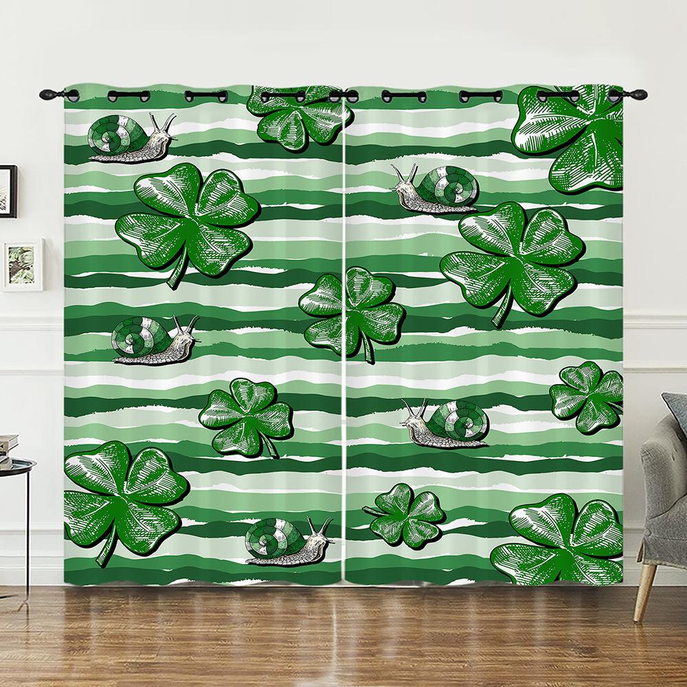 Curtains Santatrick Festival Cuckold Festival Curtains Digital Printing Blackout Curtains No Punching