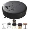 Waterproof PU Leather Seat Cover Dustproof Round Universal Chair Cover Barber Bar Stool Home Restaurant Furniture Protector