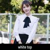 Women's College Style Long-Sleeve Shirt Dress - 2022 Spring Collection
