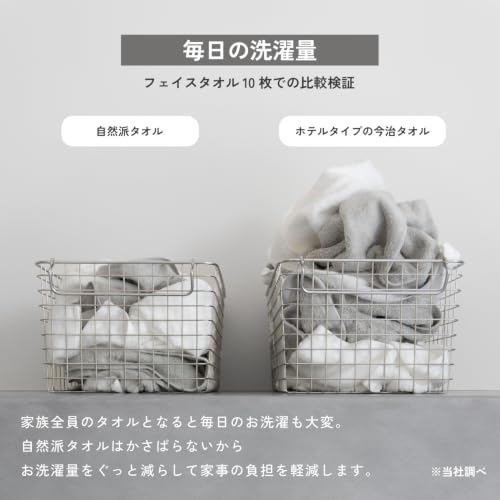 oruTa Imabari Towel Bath Towel Set of 3, Thin, Quick Drying, Made in Japan, Natural, 65x120cm, 100% Cotton, Beige