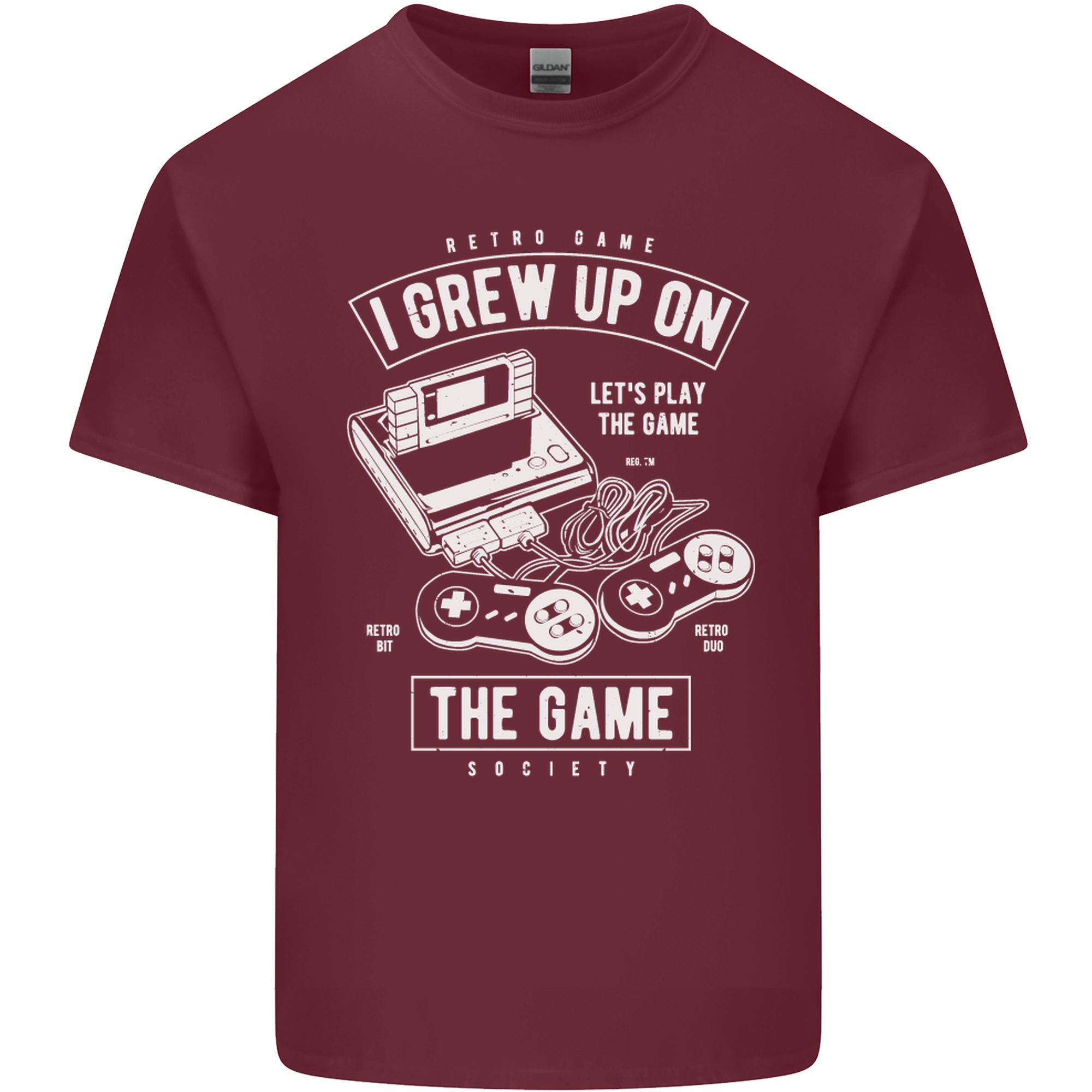I Grew up on the Gamer Funny Gaming Unisexs Light Cotton TShirt S
