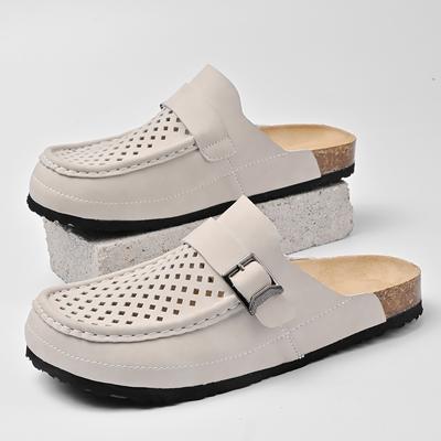 Mode Sommer Neue Beige Kork Sandalen Hochwertige Männer Hausschuhe Atmungsaktiv Leichte Outdoor Wandern Gladiator Männlichen Strand Sandalen Wohnungen