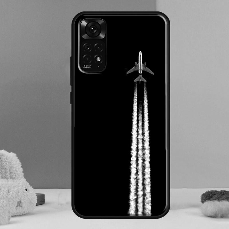 Aircraft Airplane Fly Travel Case For Xiaomi Redmi Note 12 11 10 9 8 Pro 9S 10S 11S 12S Redmi 12C 9A 9C 10A 10C Coque