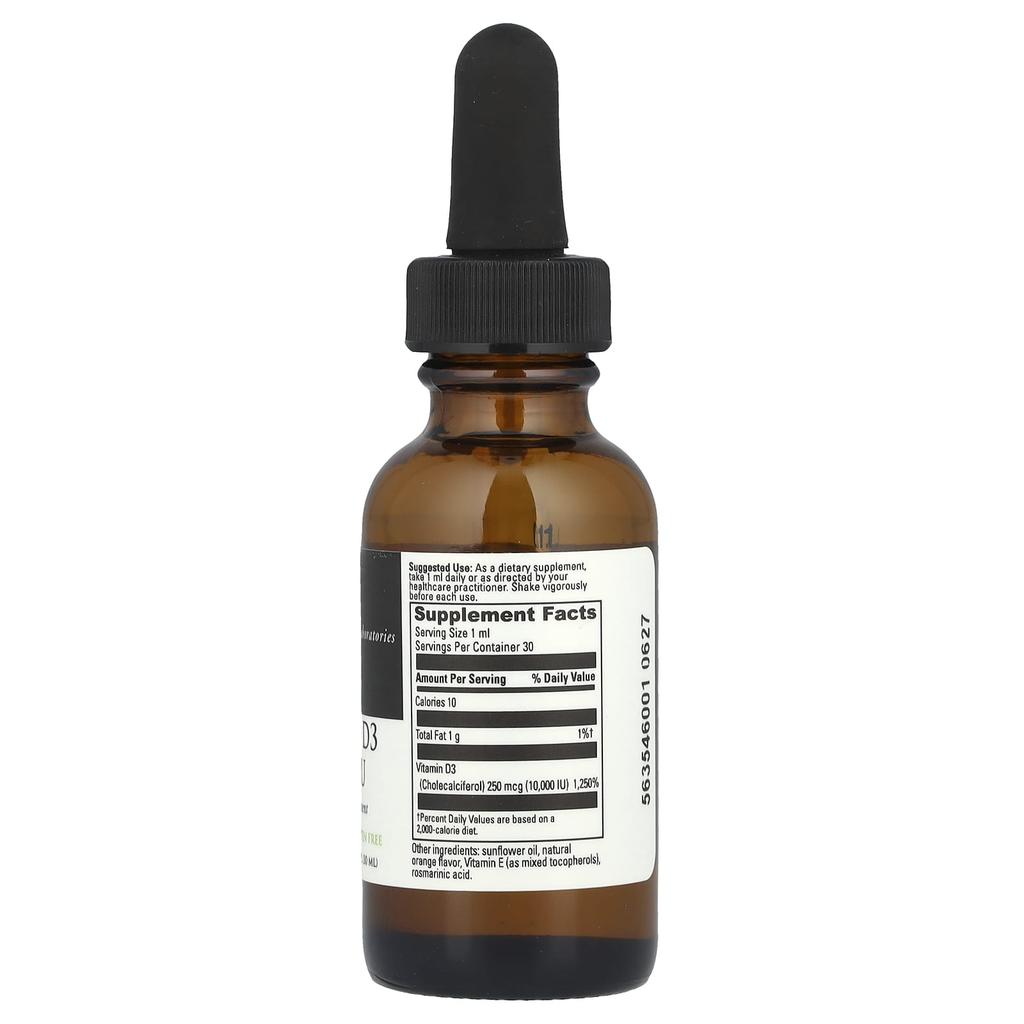 Liquid D3, 10,000Iu, 30Ml(1Fl Oz)