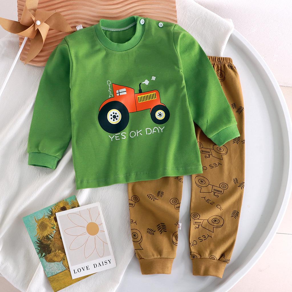 Autumn Sleepwear Pajamas For Girls Boys Long Sleeve Tops+Pants Suits Fashion Home Clothing Baby Kid Sleep Costume