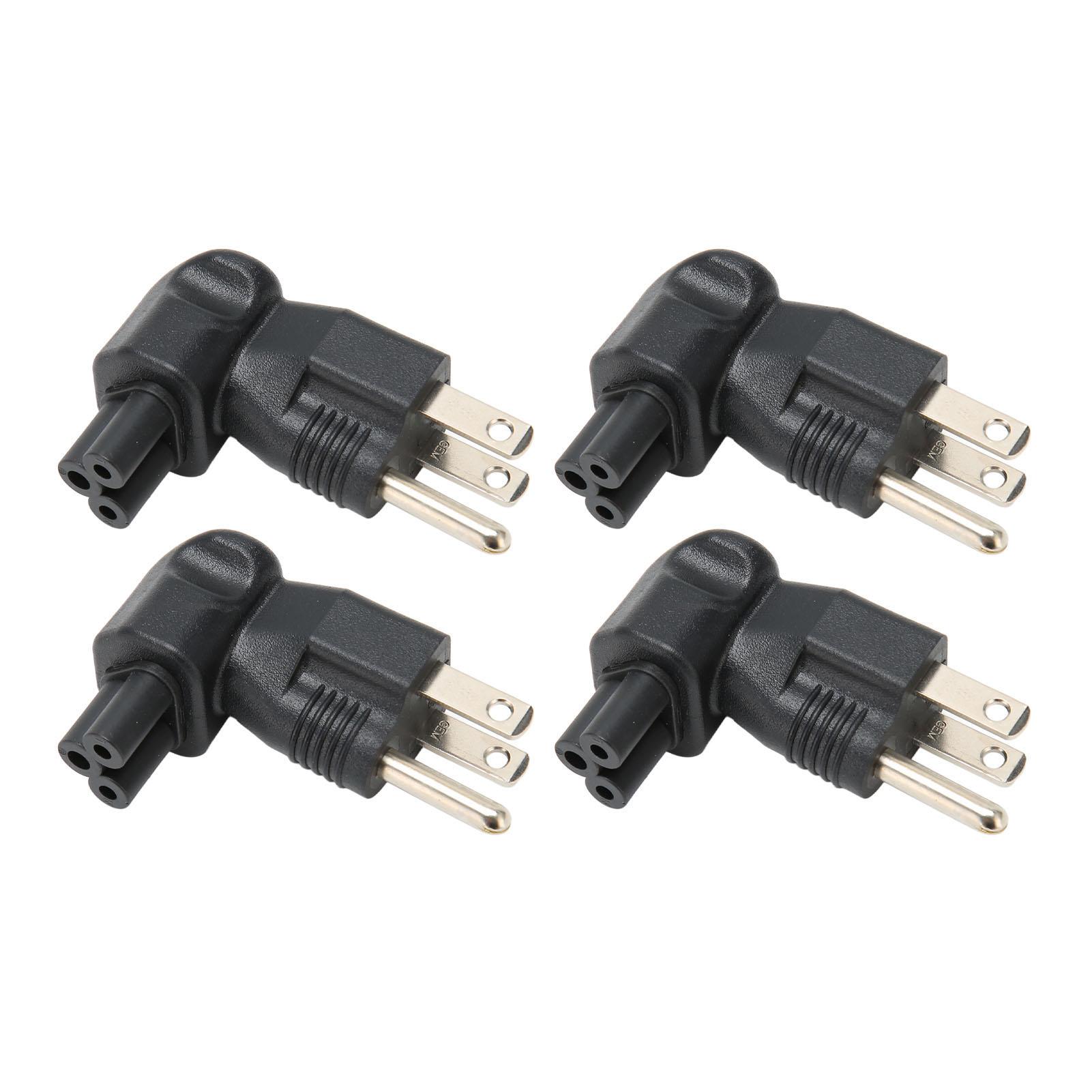 

4 шт. Адаптер живлення NEMA 5 15P до IEC320 C5 Професійний стандартний комп ютерний адаптер живлення US Plug