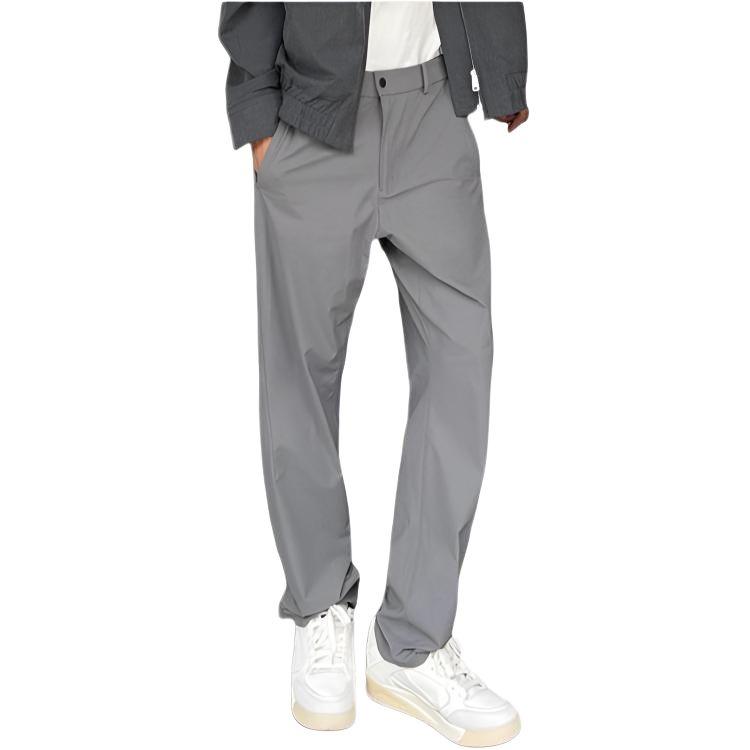 Fila A.P. Minimalist Classic Sports Training Comfortable Versatile Woven Casual Pants Men Bottoms Beast-Skin-Gray A11M621810FDY