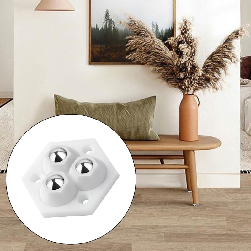 Pack Of 4 Adhesive Mini Casters Wheel with 360 Degree Rotation Rolling Wheel for Kitchen Appliances & Furniture