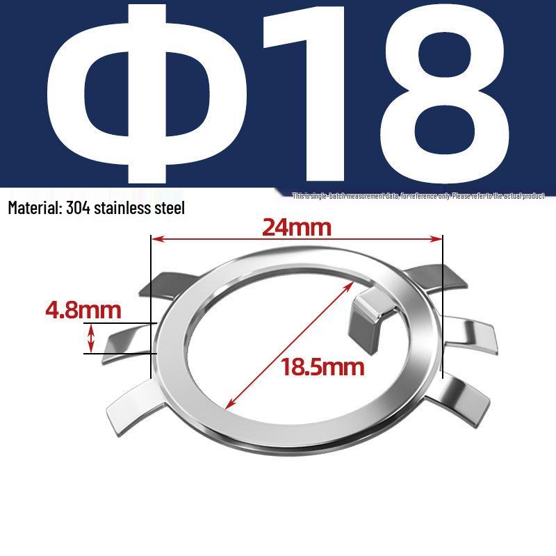 65MN Manganese 304 Stainless Steel Six-Claw Anti-Loosening Lock Nut Washer