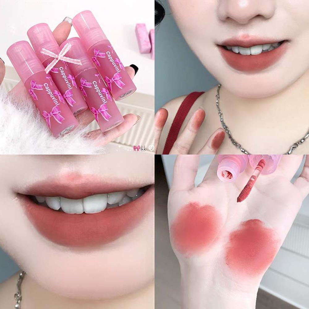 Cappuvini Butterfly Lip Glaze Set Watery Matte Lip Gloss Lipstick