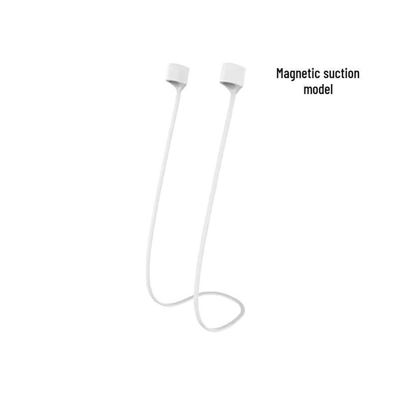 Silicone Bluetooth Wireless Earbuds Lanyard for AirPods & Xiaomi - Anti-Lost Magnetic Strap for Running Sports.