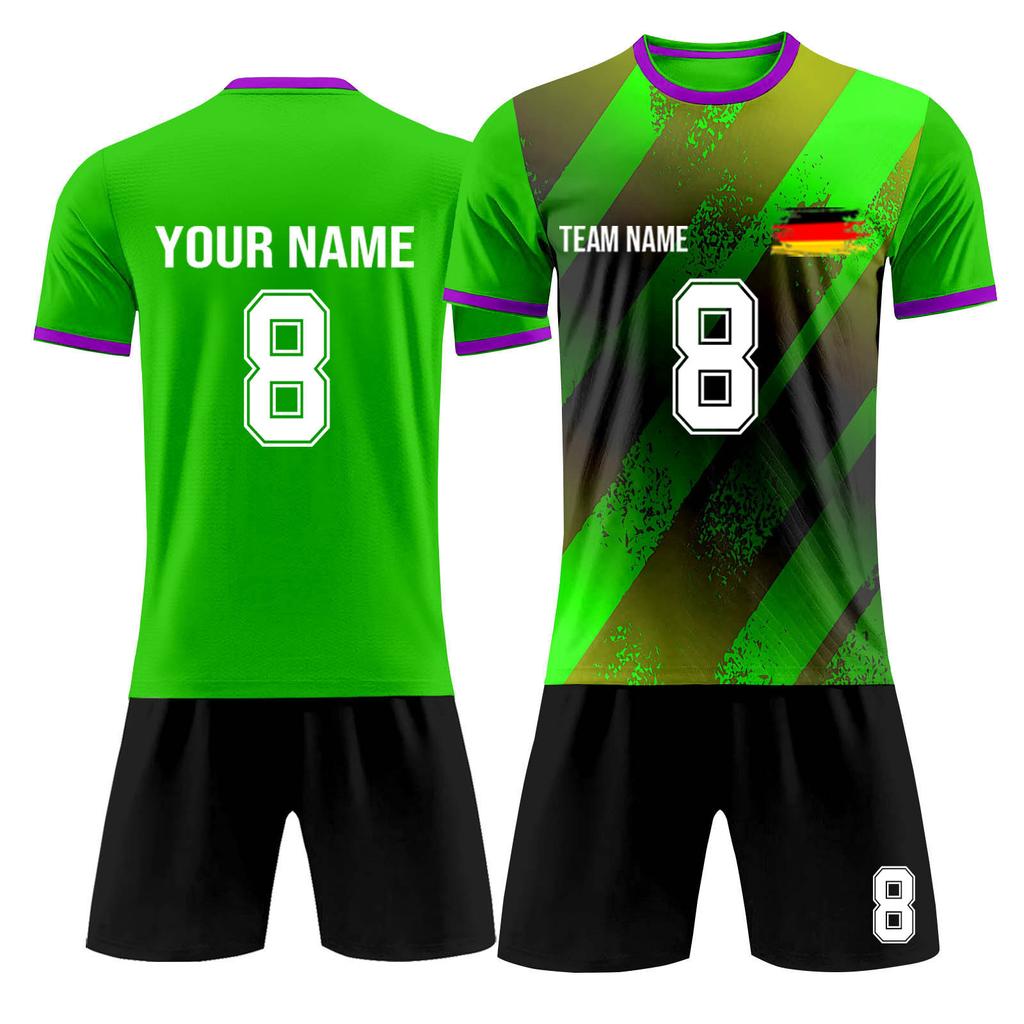 Ensemble personnalisé de deux pièces de football pour adultes et enfants