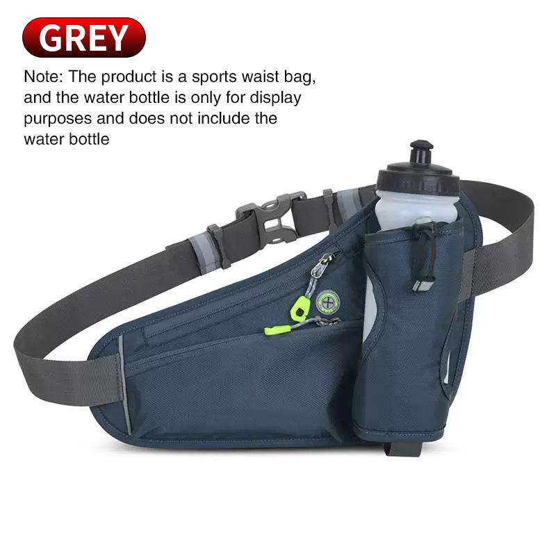 Multifunctional Outdoor Waist Bag Waterproof Running Fanny Pack with Water Bottle Holder Phone Pouch for Sports Fitness Hiking