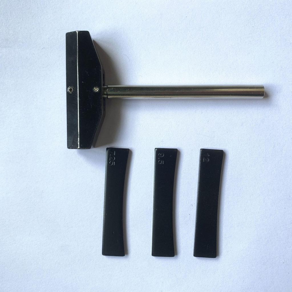 Guitar Fret Installation Kit: Clamps & 3 Alloy Plate Sizes